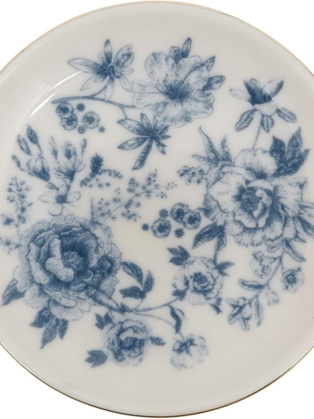 Blue Delft Jewelry Dish Tray - Ceramic Ring Dish for Bridal Shower, Wedding, and